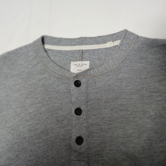 Men's Rag & Bone Long Sleeve Pull Over Shirt. M - Picture 10 of 12